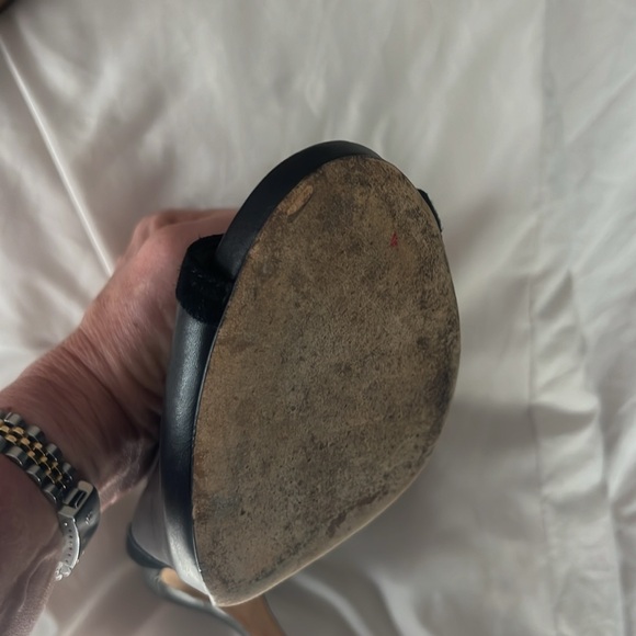 Jimmy Choo Peep Toe Heeled Booties EUC AUTHENTIC 37.5 - Picture 8 of 12